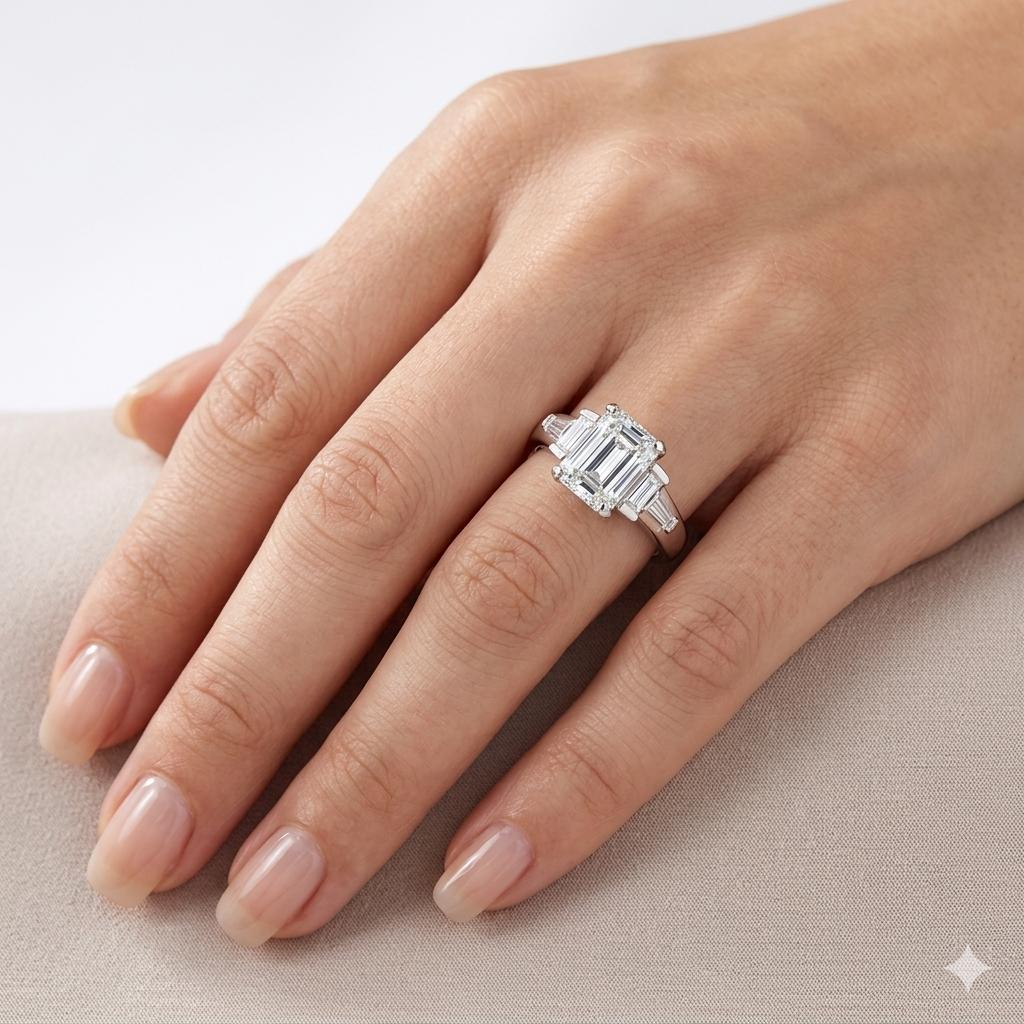 EGL 1.84cttw. White Diamond Vintage Platinum Ring 5.96g. 5.25US