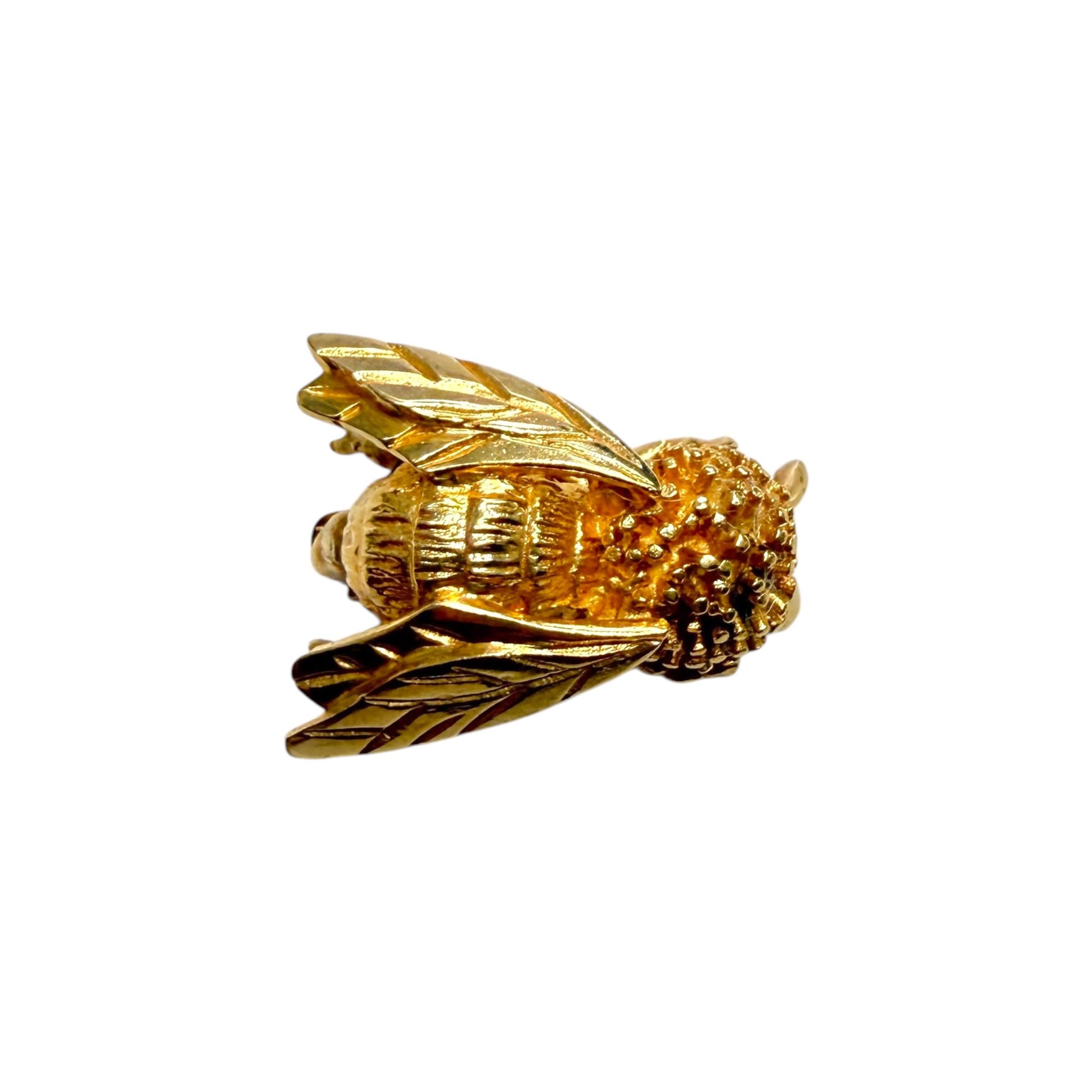 14k Yellow Gold Bee Brooch 4.63g.