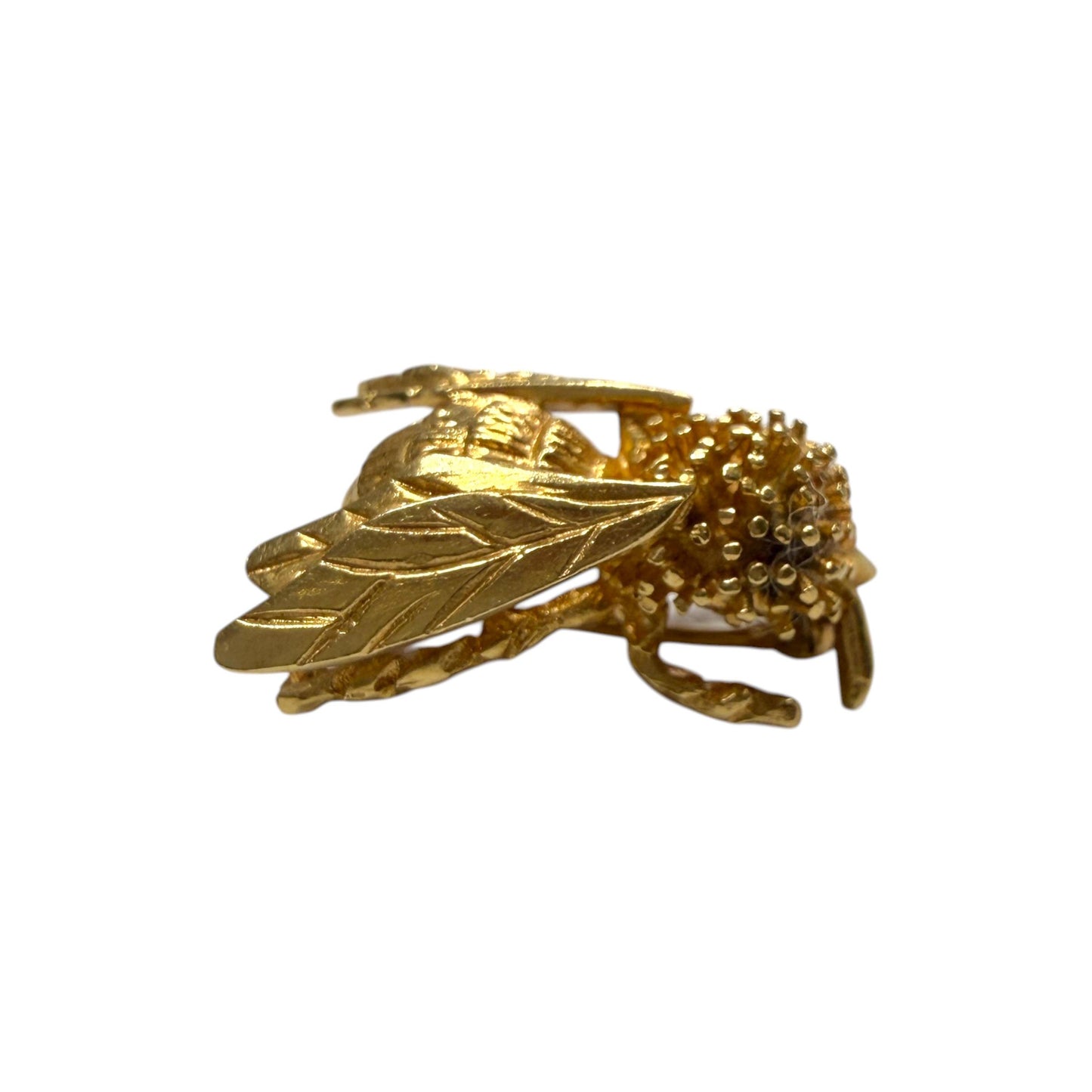 14k Yellow Gold Bee Brooch 4.63g.