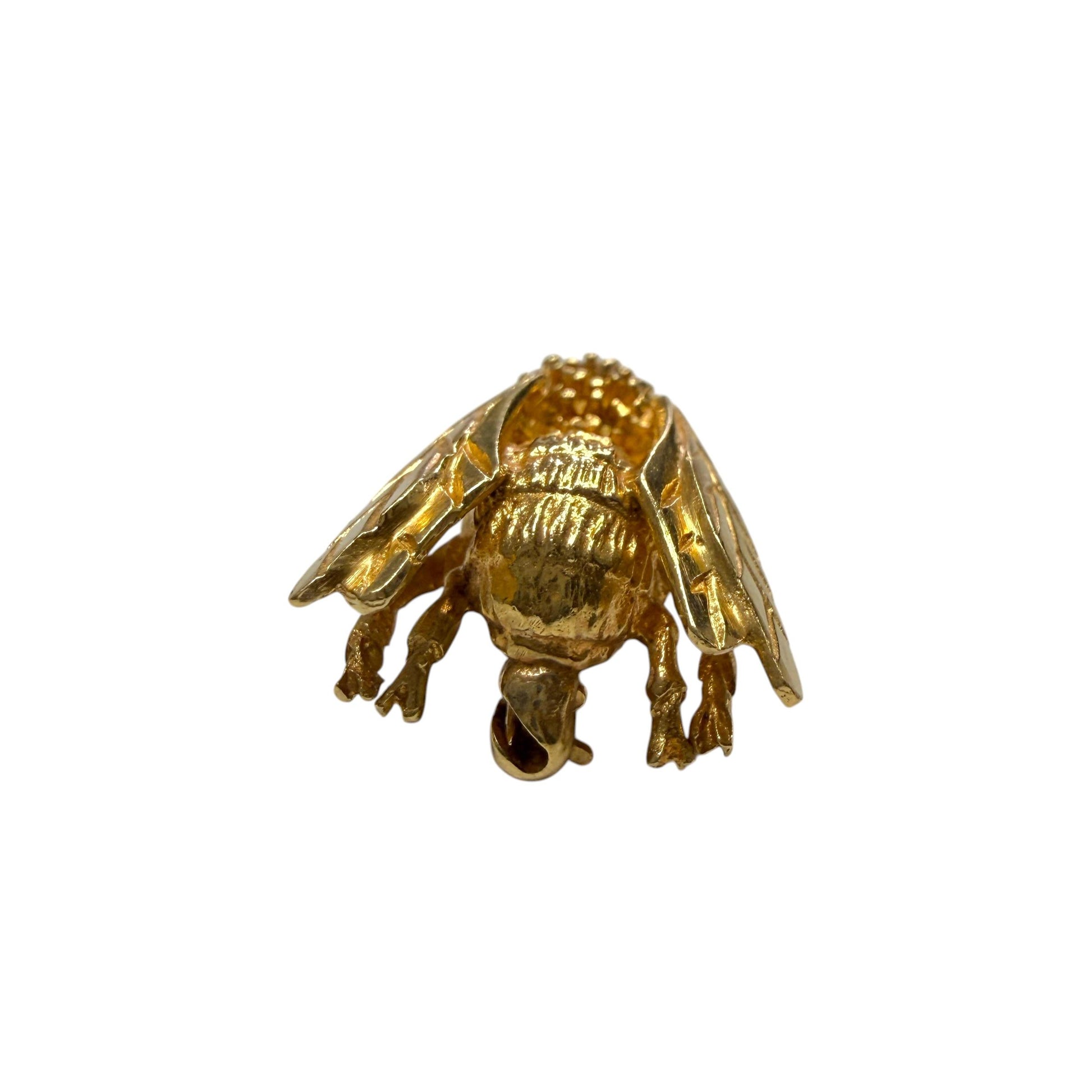 14k Yellow Gold Bee Brooch 4.63g.