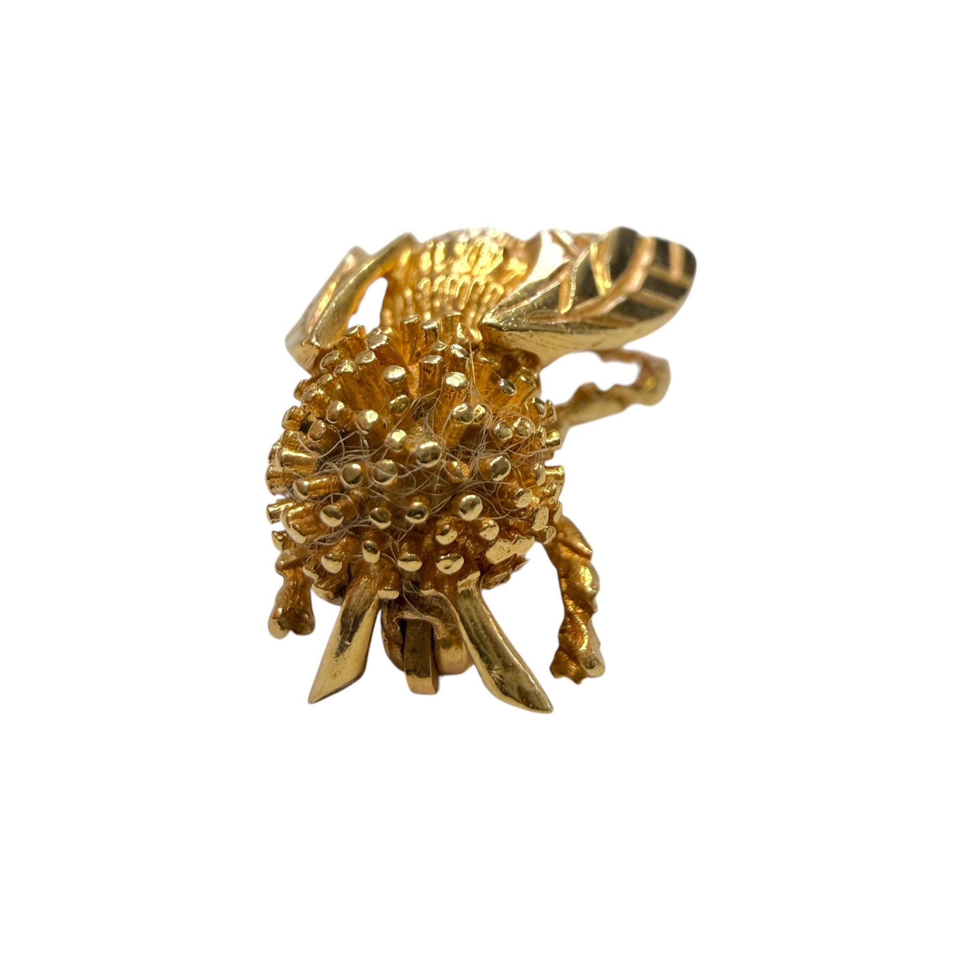 14k Yellow Gold Bee Brooch 4.63g.