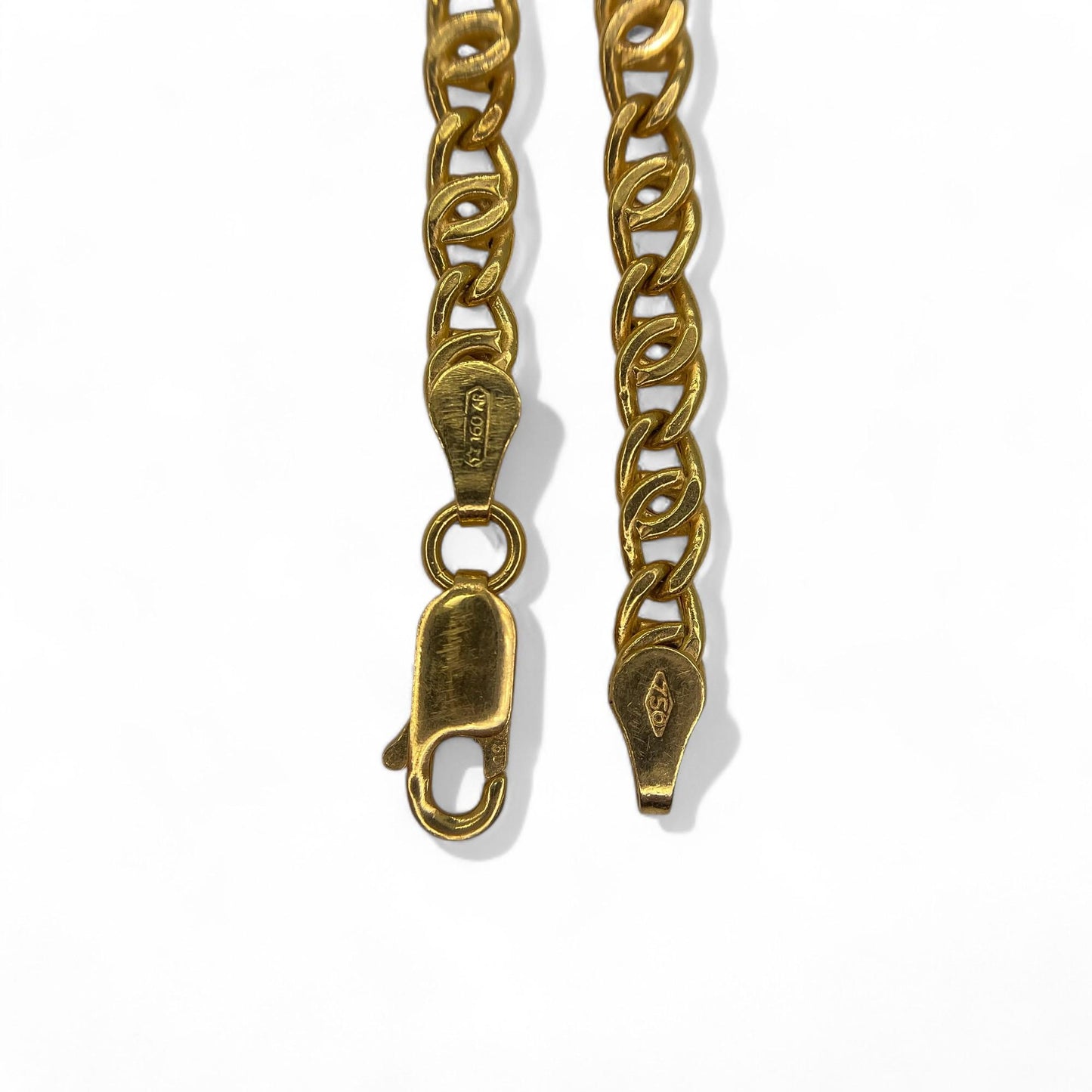 18K Yellow Gold Curb Chain Bracelet 5.0g