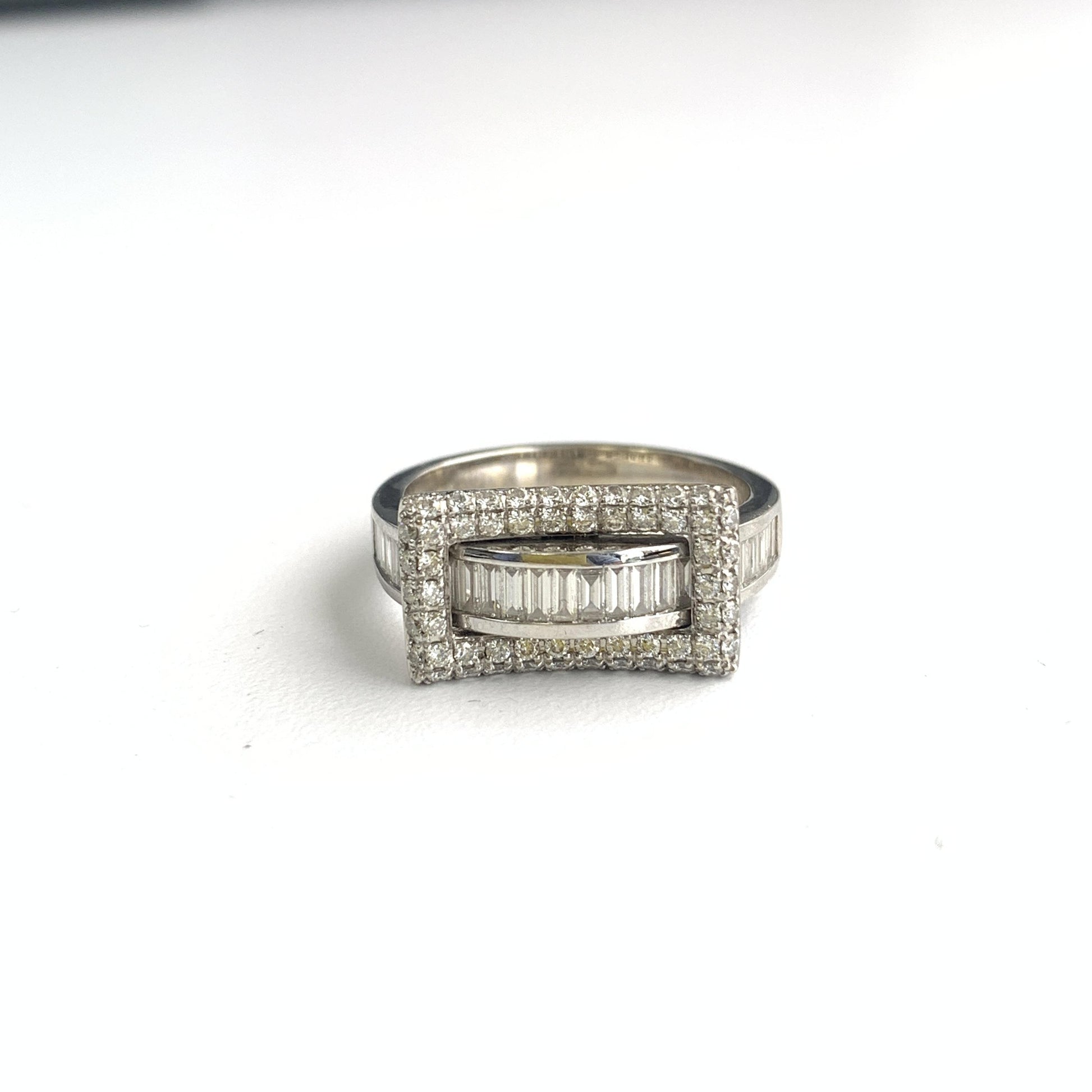 Approx. 1.5 cttw White Diamond Fashion Ring in 18k White Gold