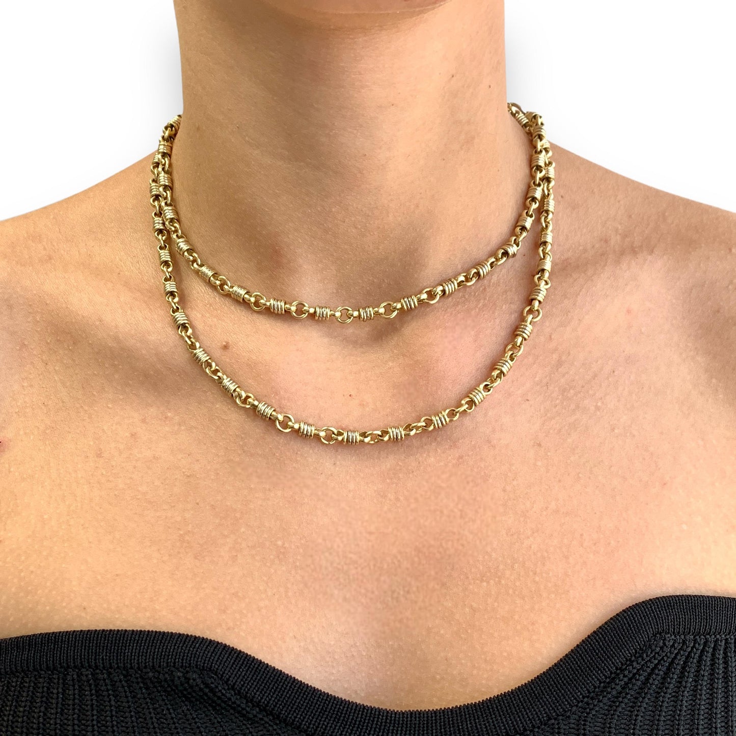 Baraka 14k Yellow Gold Necklace 68.13g.