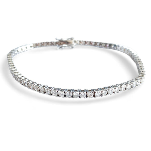 3.90 cttw. Tennis Bracelet in 14k White Gold