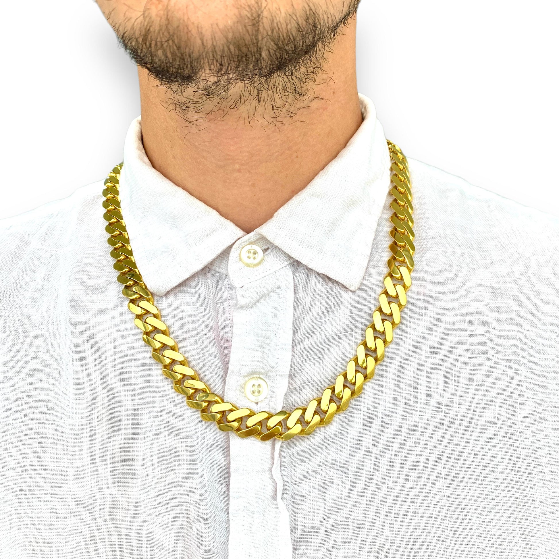 10k Yellow Gold Monaco Classic Hollow Chain 48g.