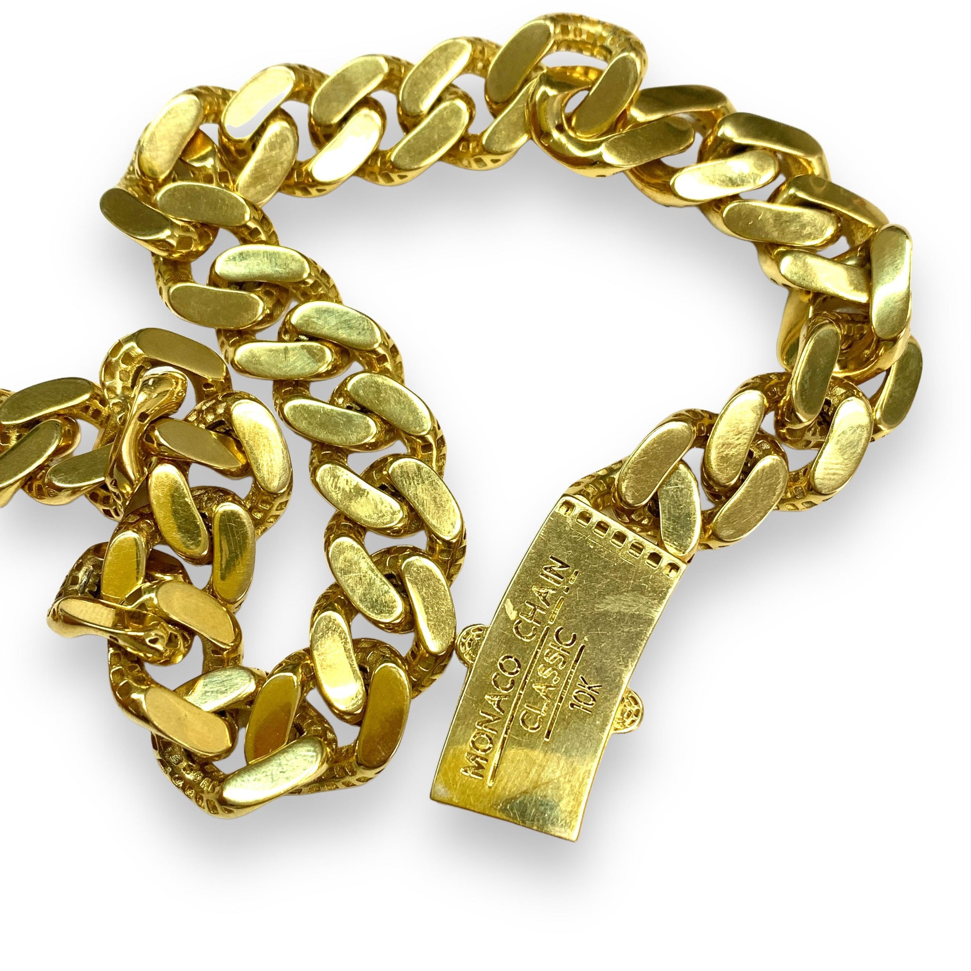 10k Yellow Gold Monaco Classic Hollow Chain 48g.