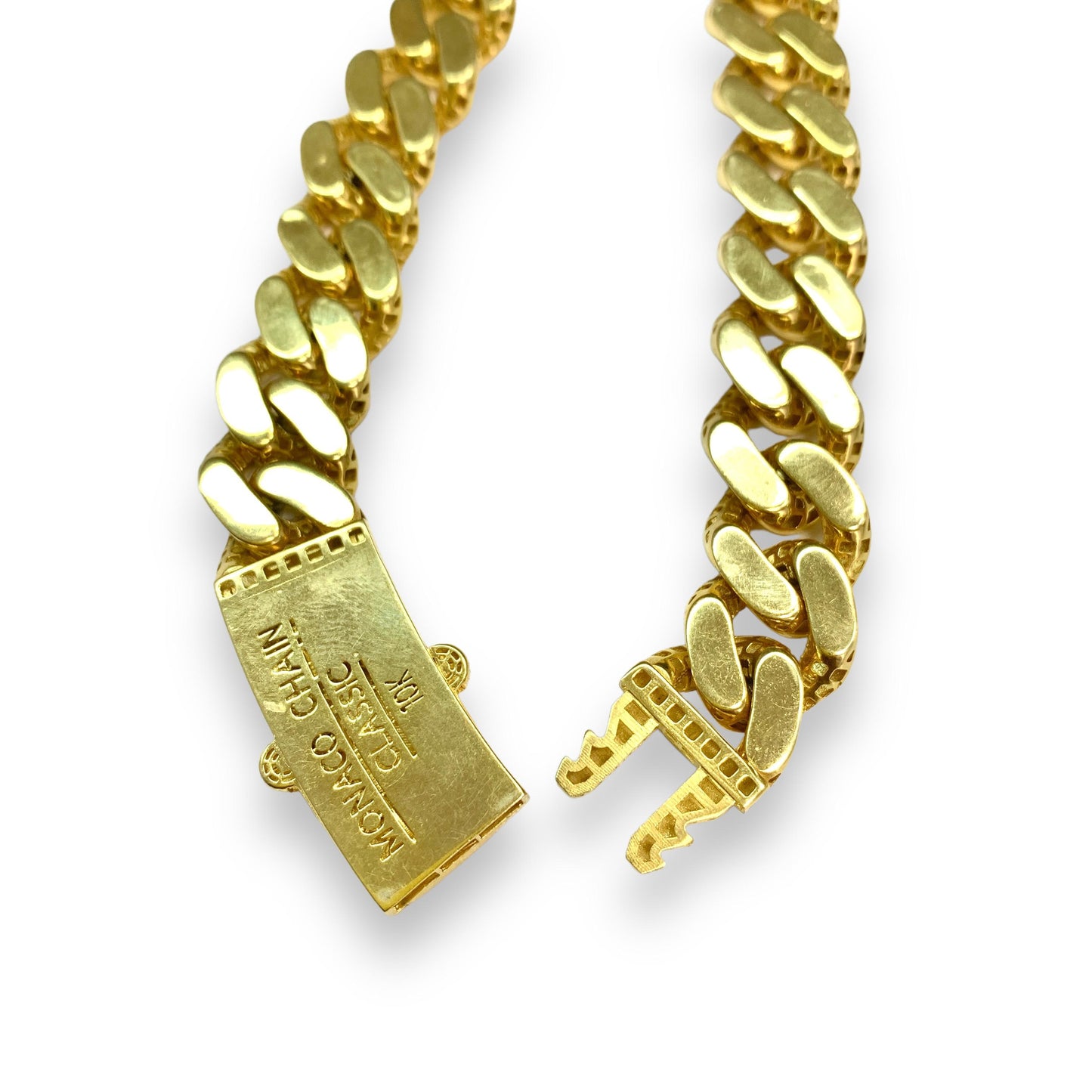 10k Yellow Gold Monaco Classic Hollow Chain 48g.