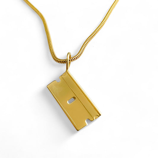 18K Yellow Gold Blade Necklace 8.01g.