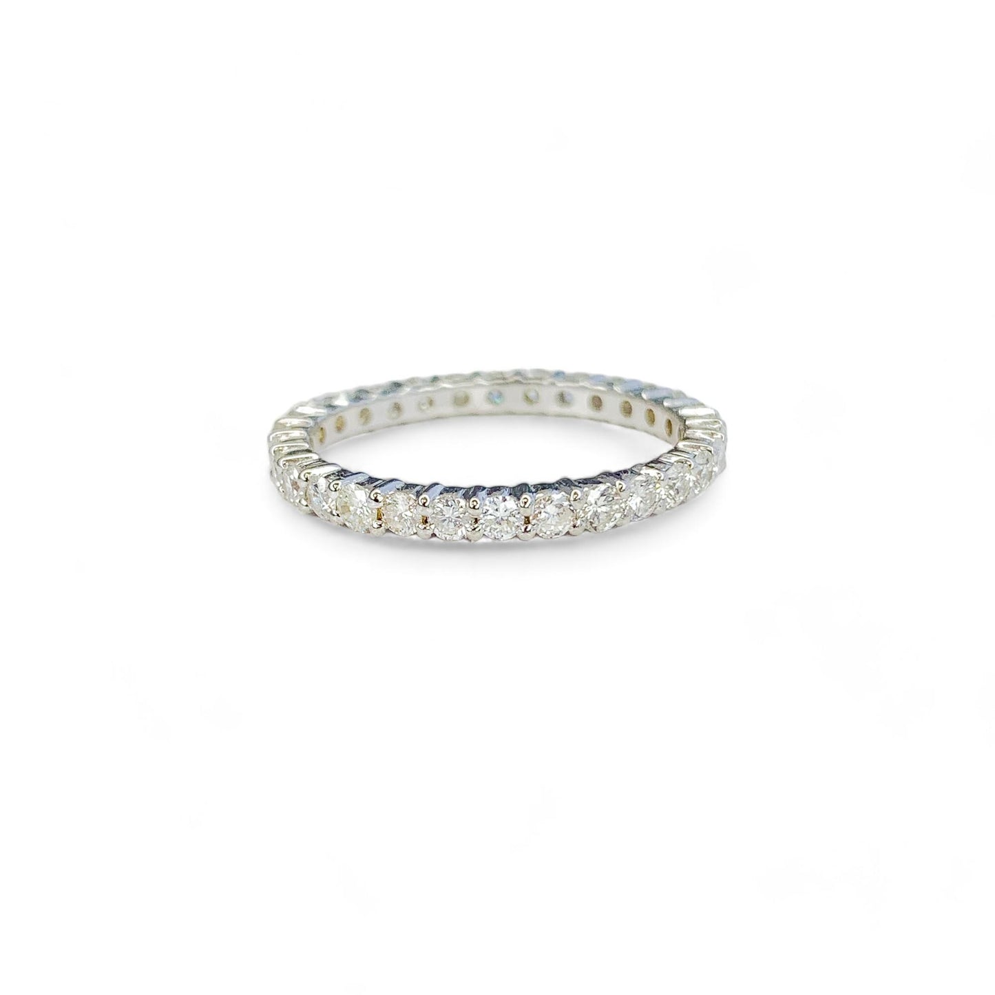 0.68 cttw. Eternity Band in 14k White Gold 6.5 US