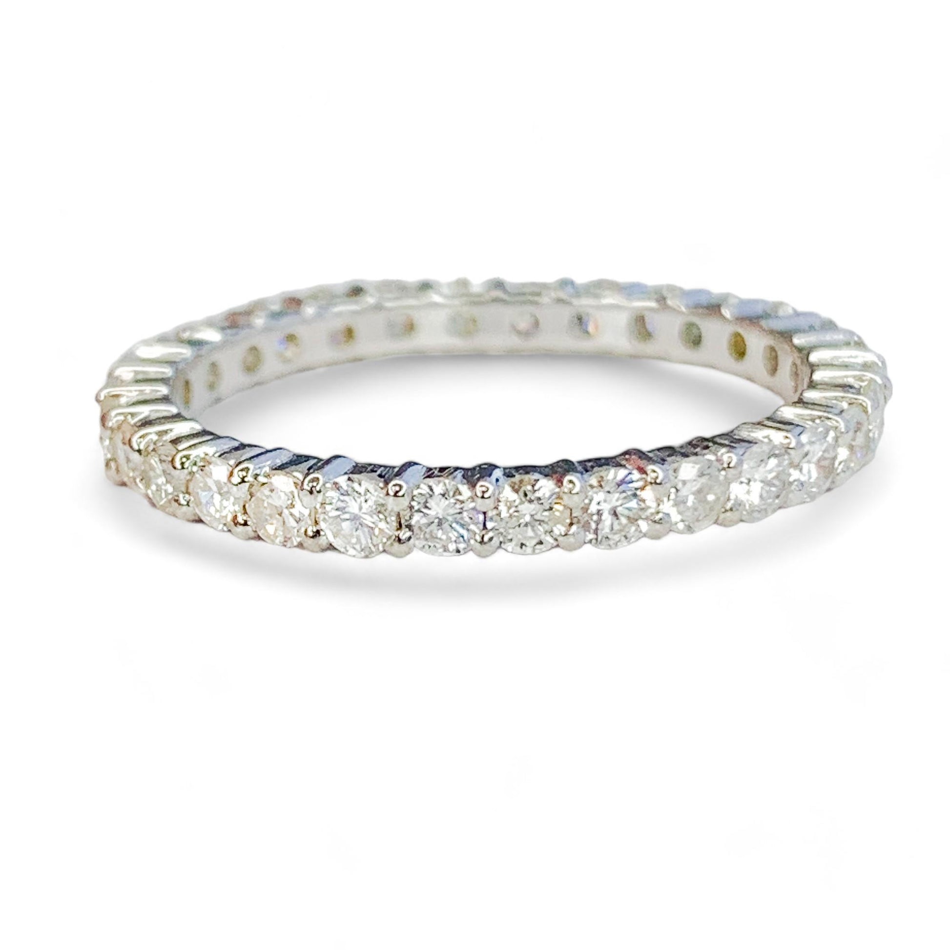 0.68 cttw. Eternity Band in 14k White Gold 6.5 US