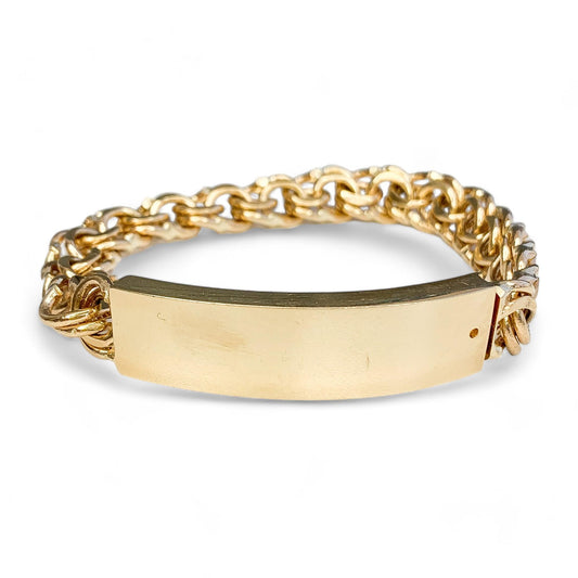 14k Yellow Gold Tag Bracelet 65.59g.