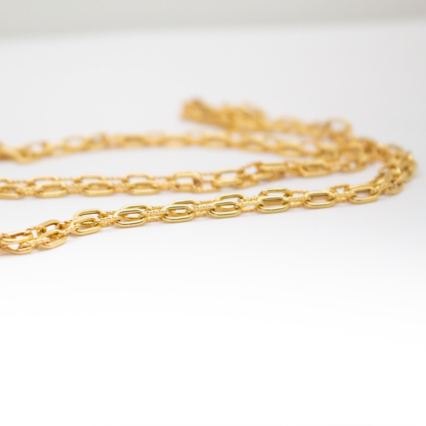 18k Yellow Gold David Yurman Chain 17g. 18 inch