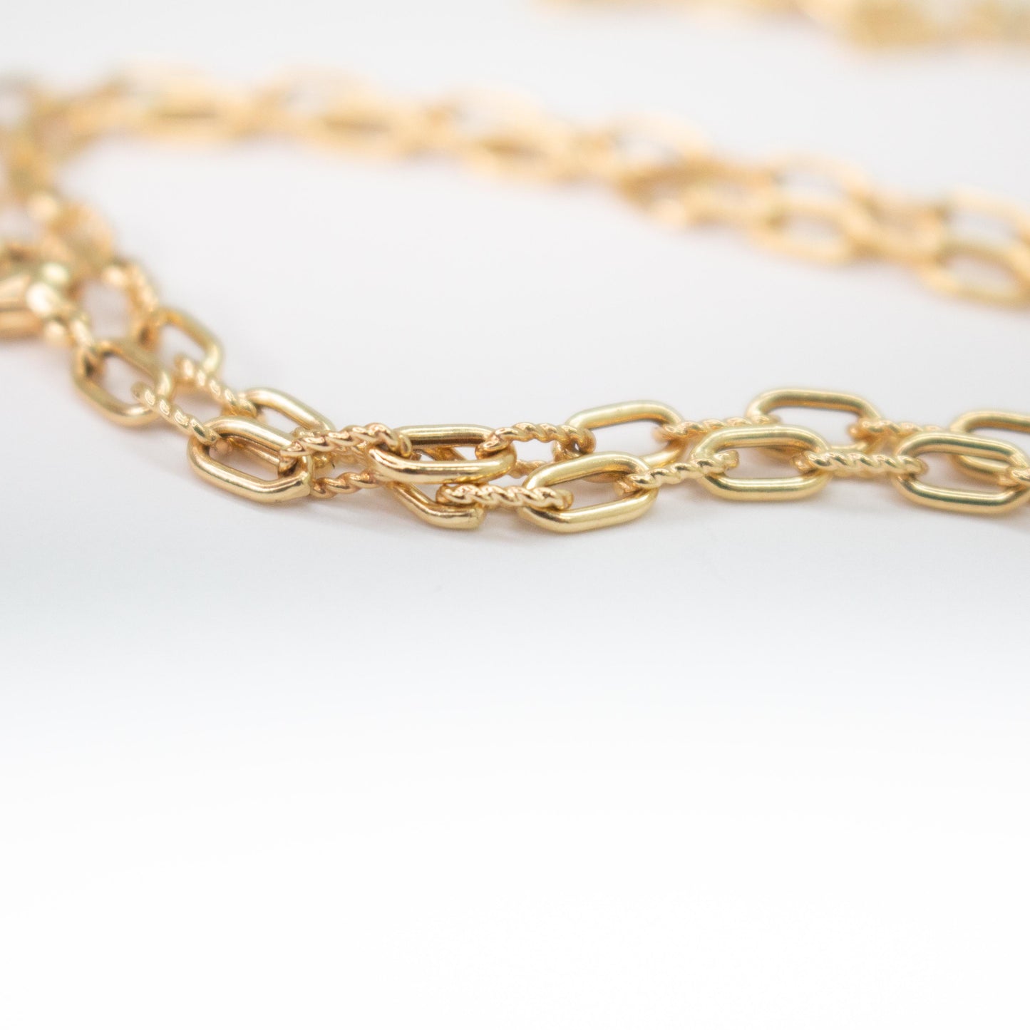 18k Yellow Gold David Yurman Chain 17g. 18 inch