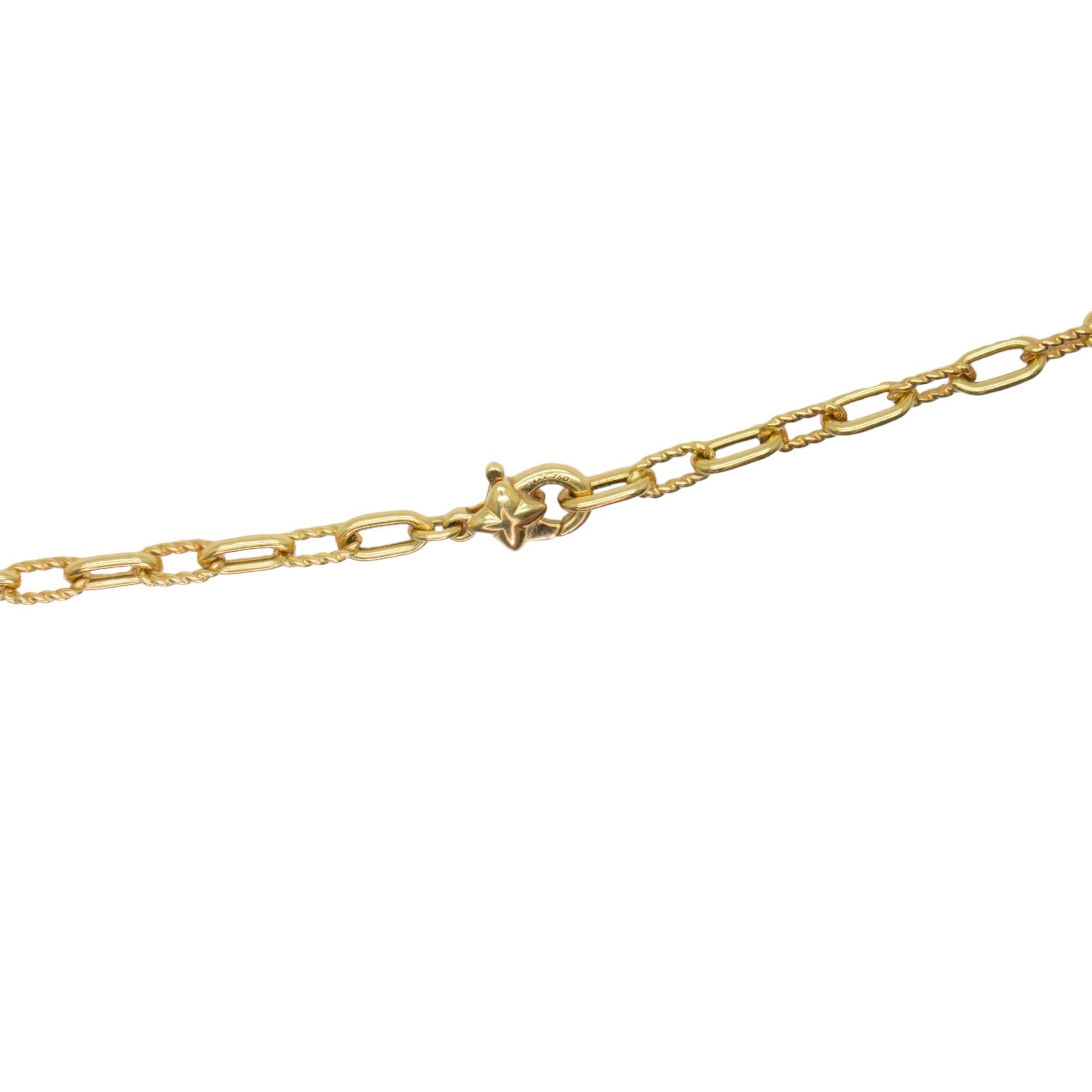 18k Yellow Gold David Yurman Chain 17g. 18 inch