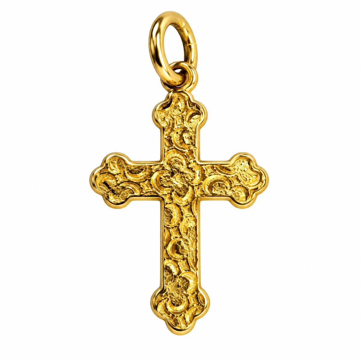 24K Yellow Gold Cross Pendant 1.78g