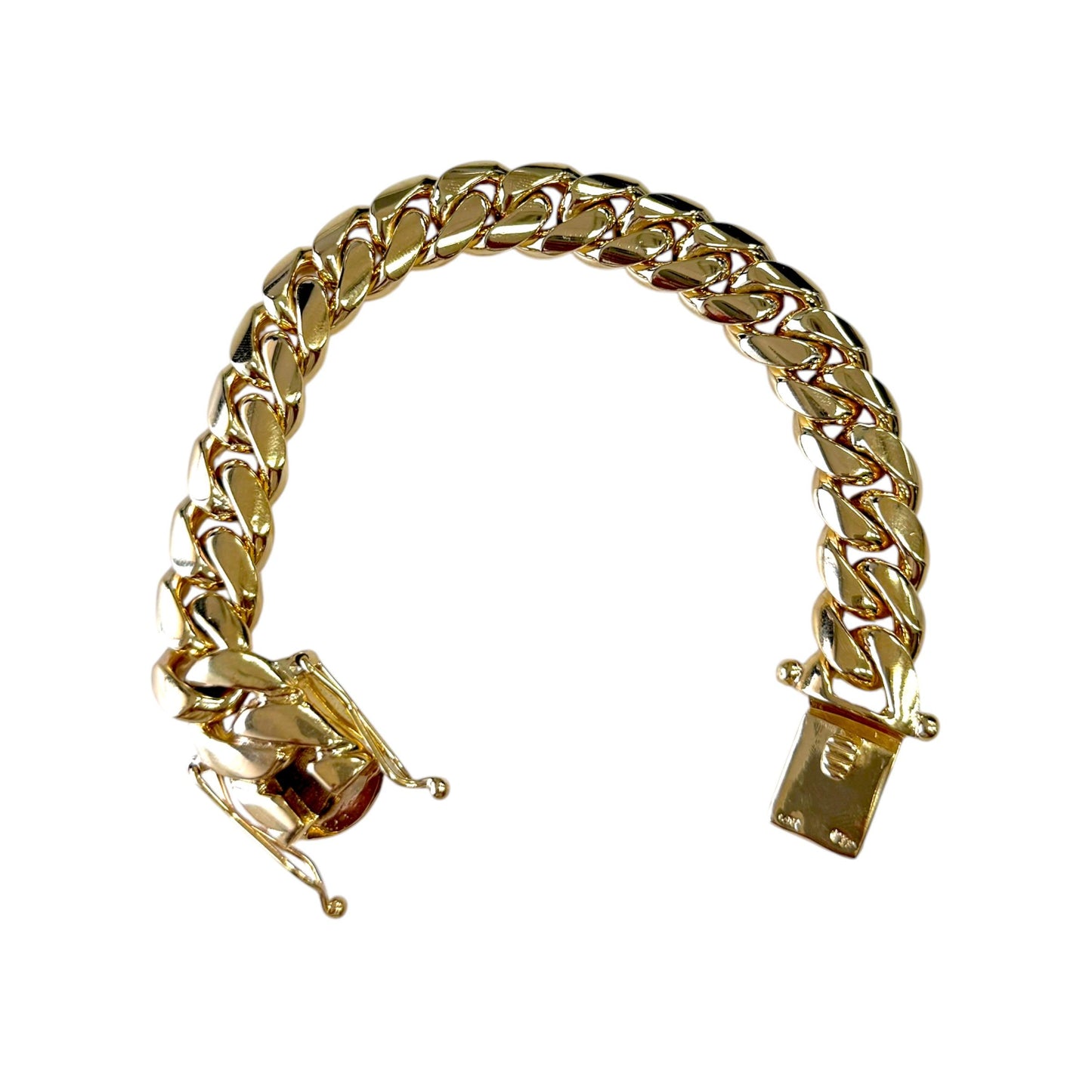 SOLID 14k Gold Cuban Chain Bracelet 154g.
