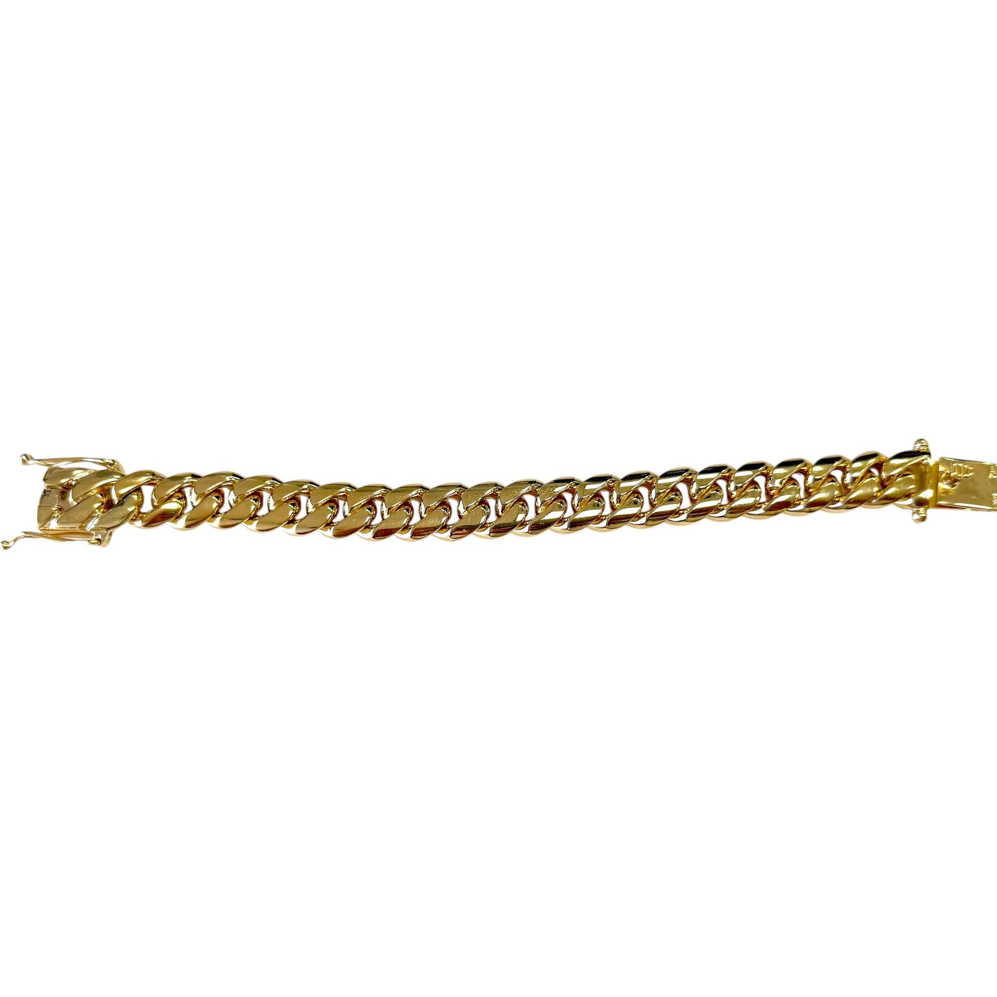SOLID 14k Gold Cuban Chain Bracelet 154g.
