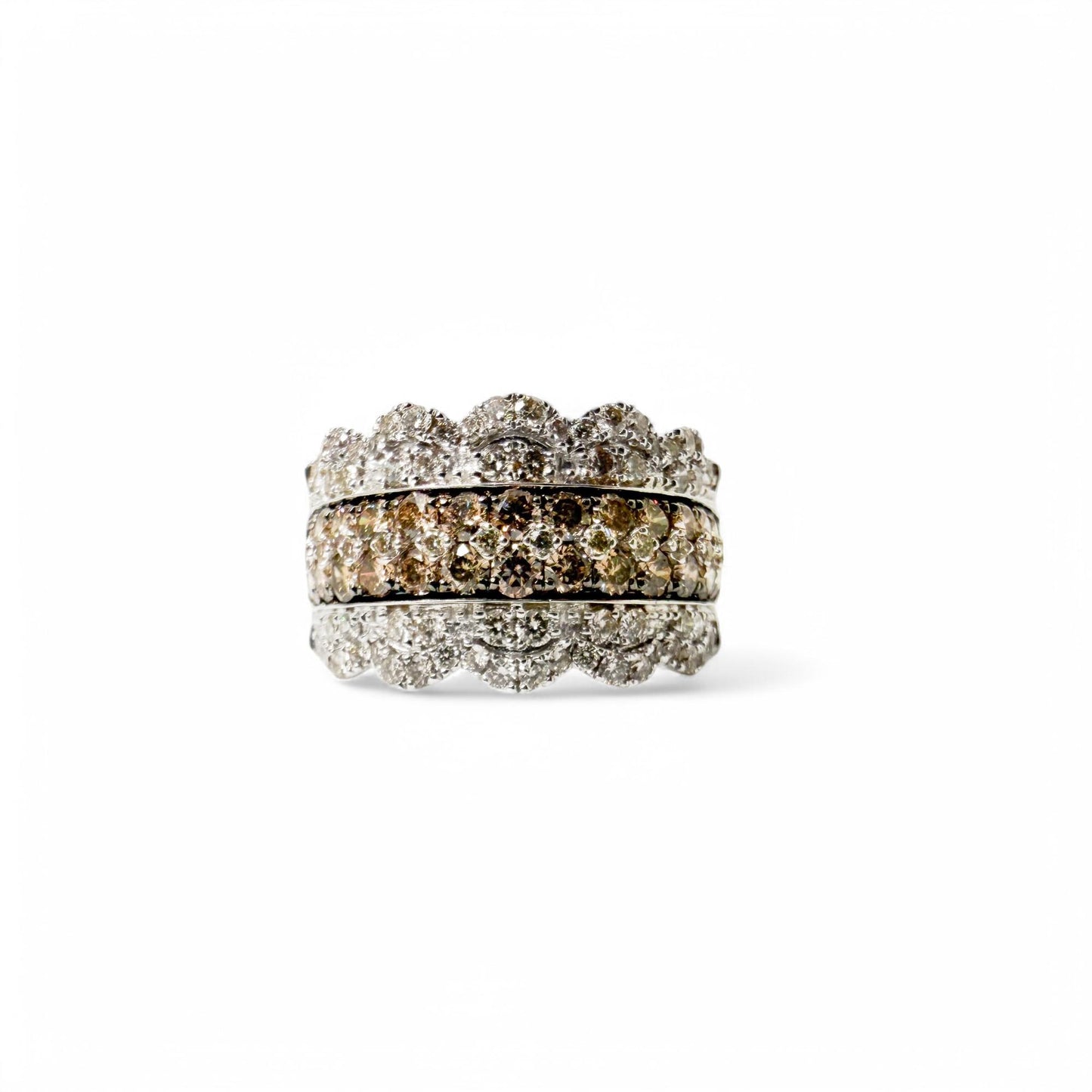 Le Vian Wide 1.26 cttw. Diamond Ring in 14k White Gold 9US