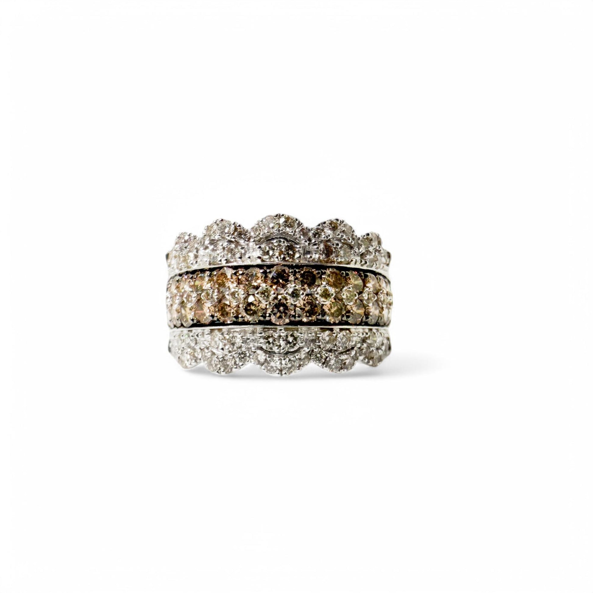 Le Vian Wide 1.26 cttw. Diamond Ring in 14k White Gold 9US