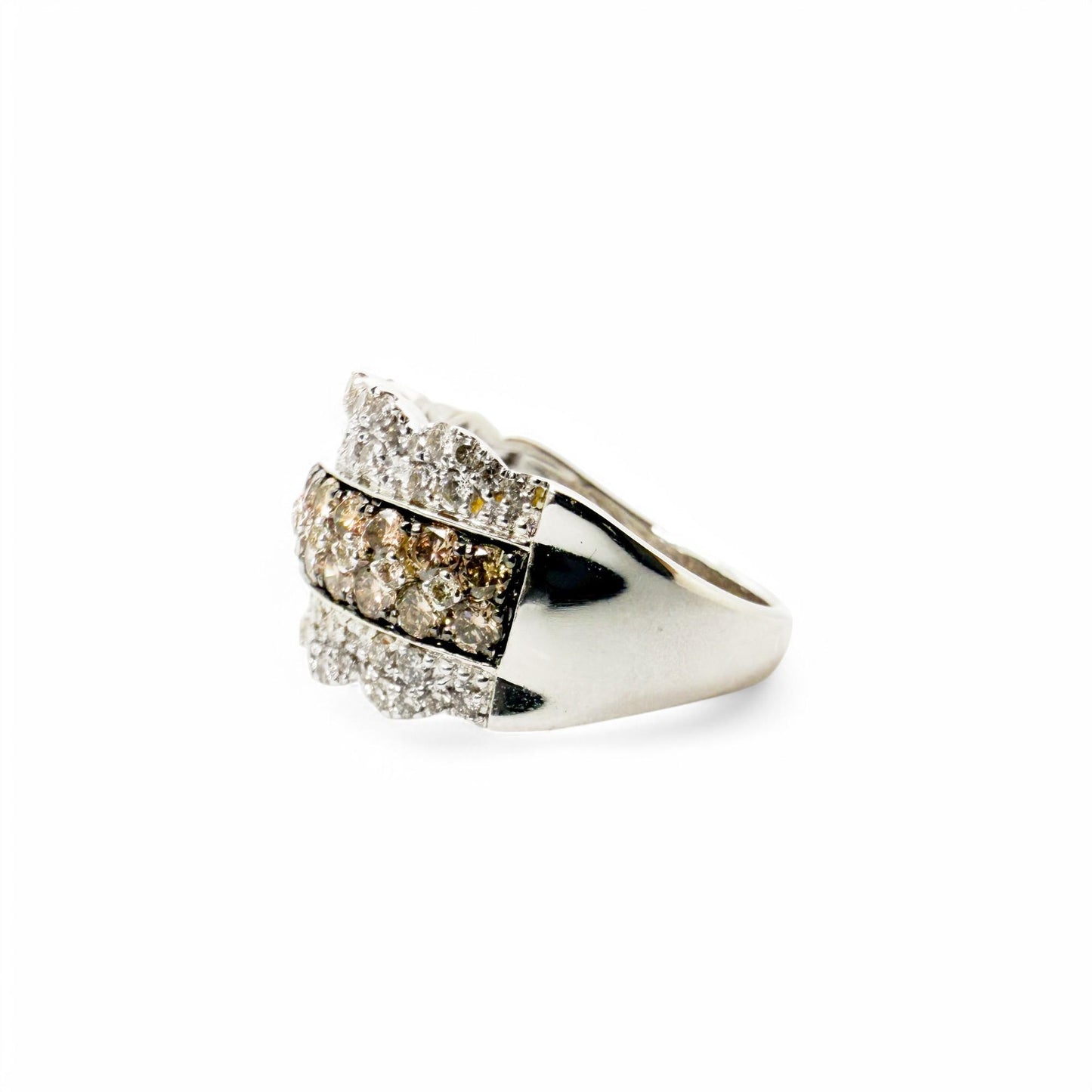 Le Vian Wide 1.26 cttw. Diamond Ring in 14k White Gold 9US