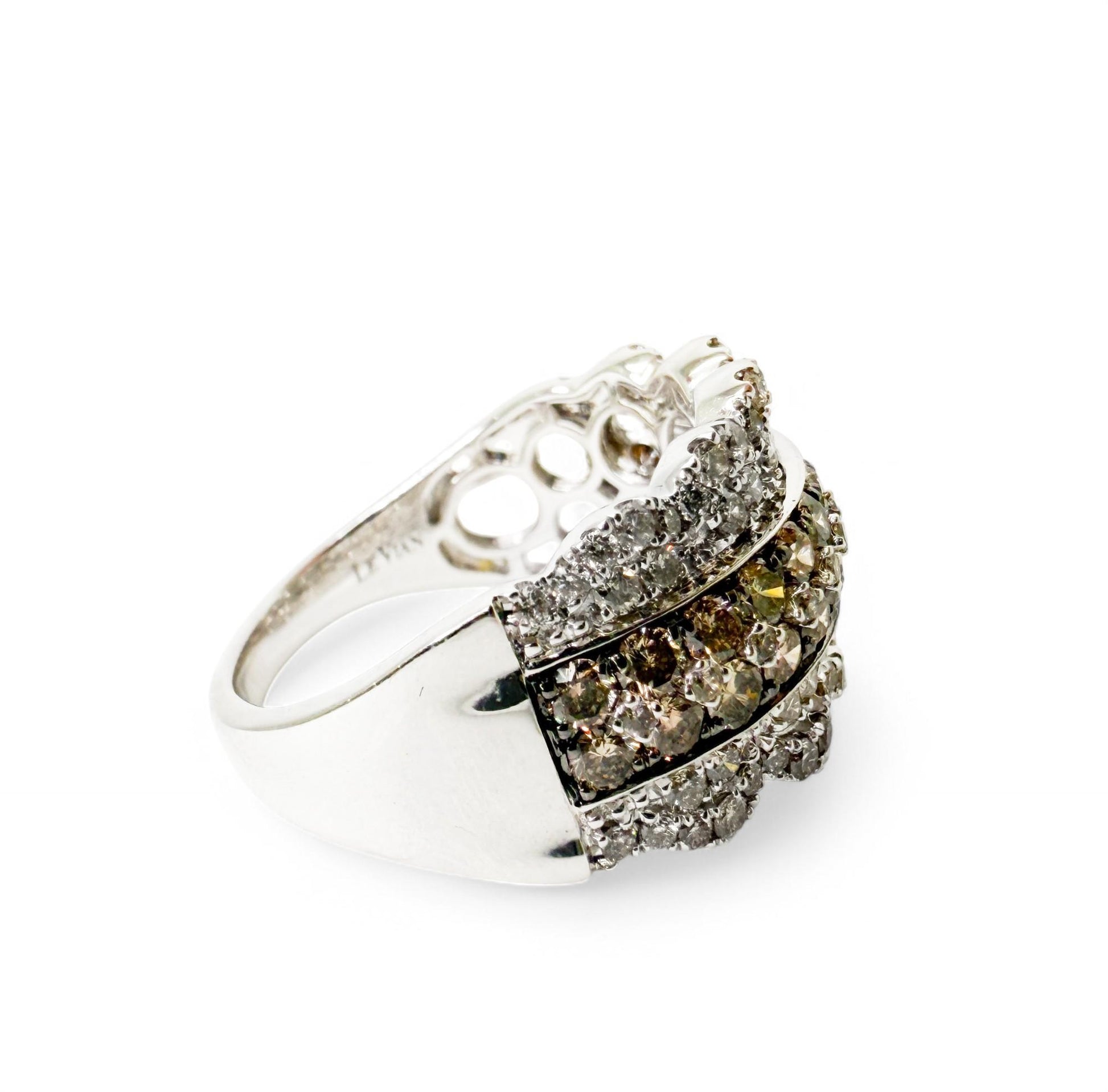 Le Vian Wide 1.26 cttw. Diamond Ring in 14k White Gold 9US