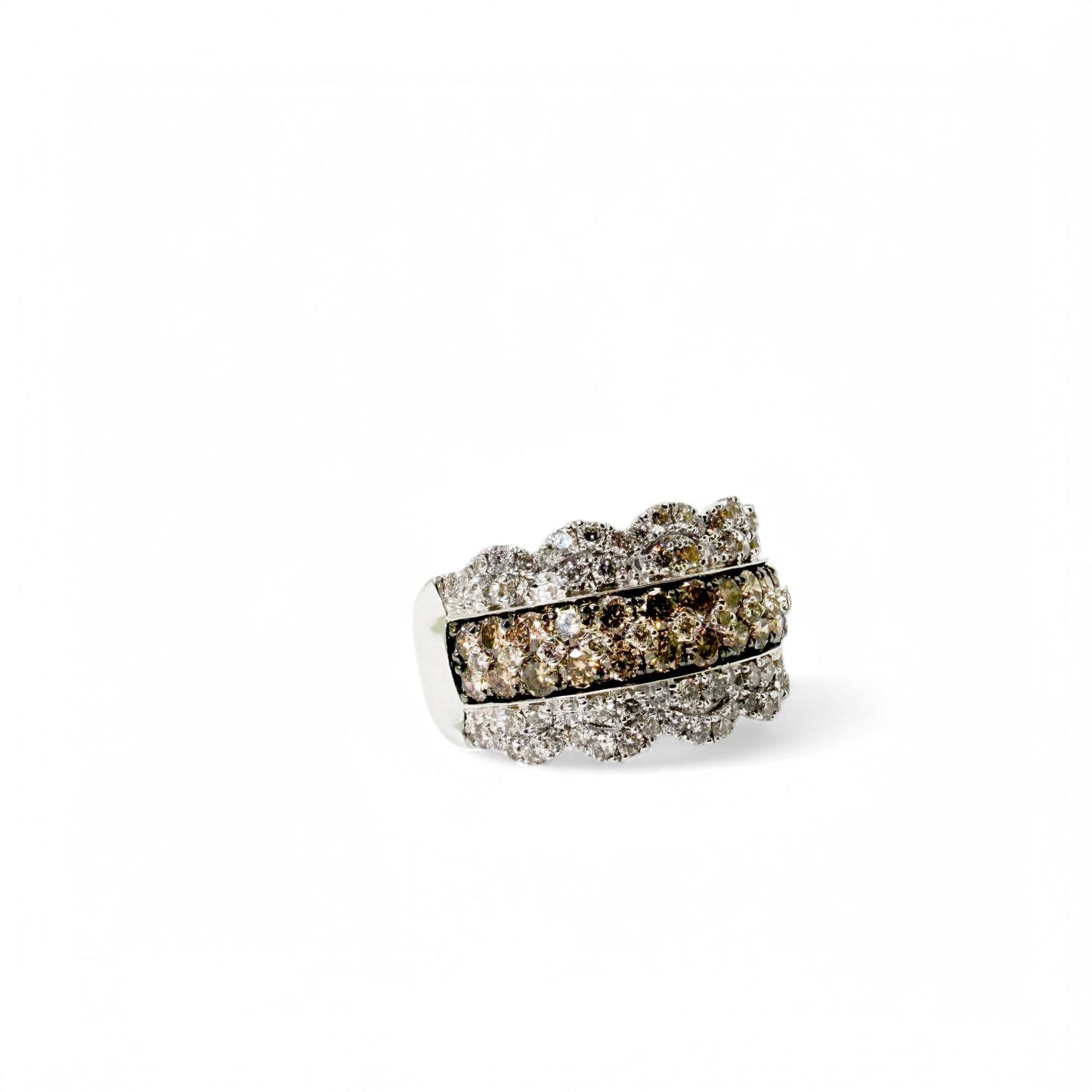 Le Vian Wide 1.26 cttw. Diamond Ring in 14k White Gold 9US