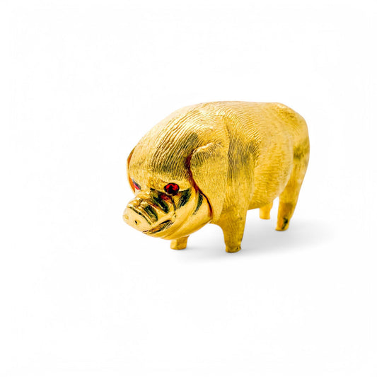 24k Yellow Gold Pig Collectables 16.70g.