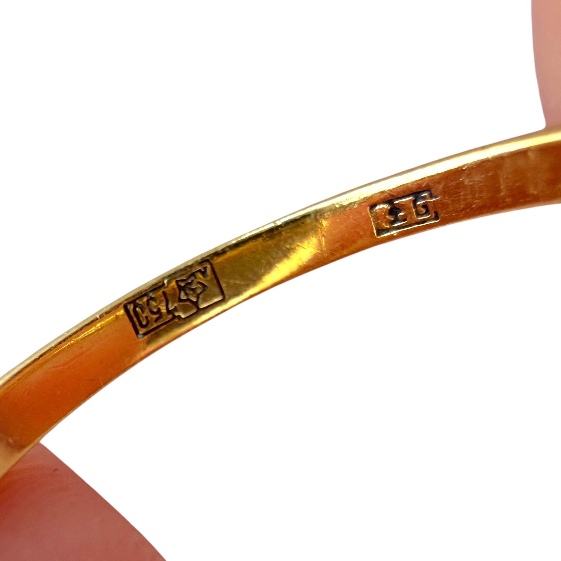 Vintage 0.15cttw. White Diamond 5 Stone Ring in 18k Yellow Gold 6.5US 2.35g.