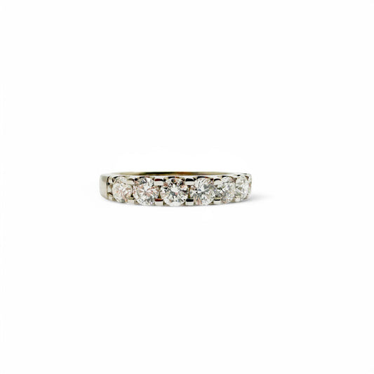 0.98 cttw. White Diamond Ring in 14k White Gold 6.75US 3.5g