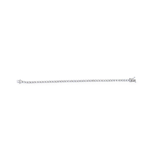 1.40cttw. White Diamond Tennis Bracelet in 14k White Gold  8.56g