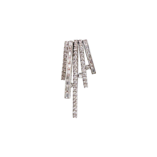 0.95 cttw. White Diamond Pendant in 18K White Gold 6.4g
