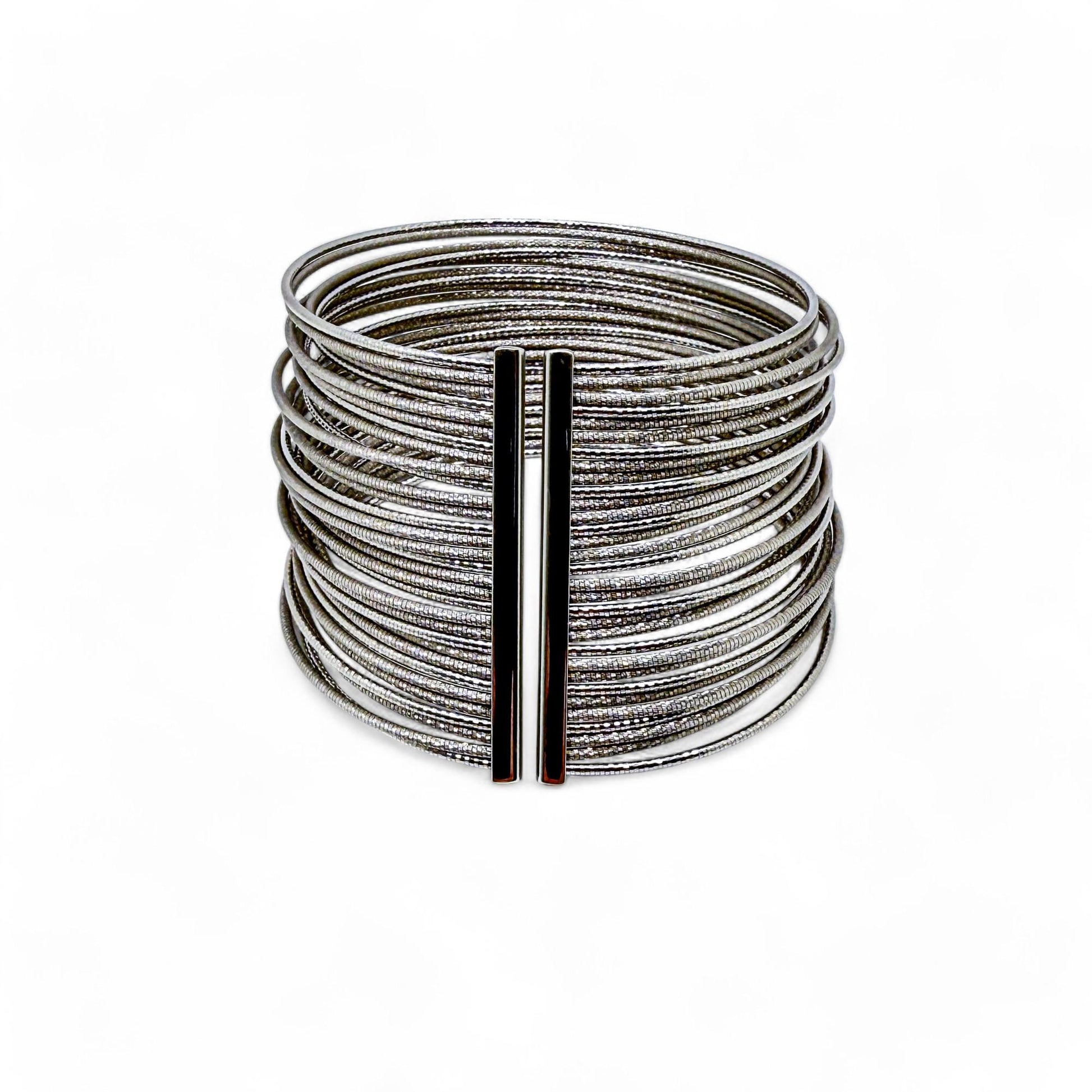 18K White Gold Brigato Multi Bangle Bracelet 93.8g