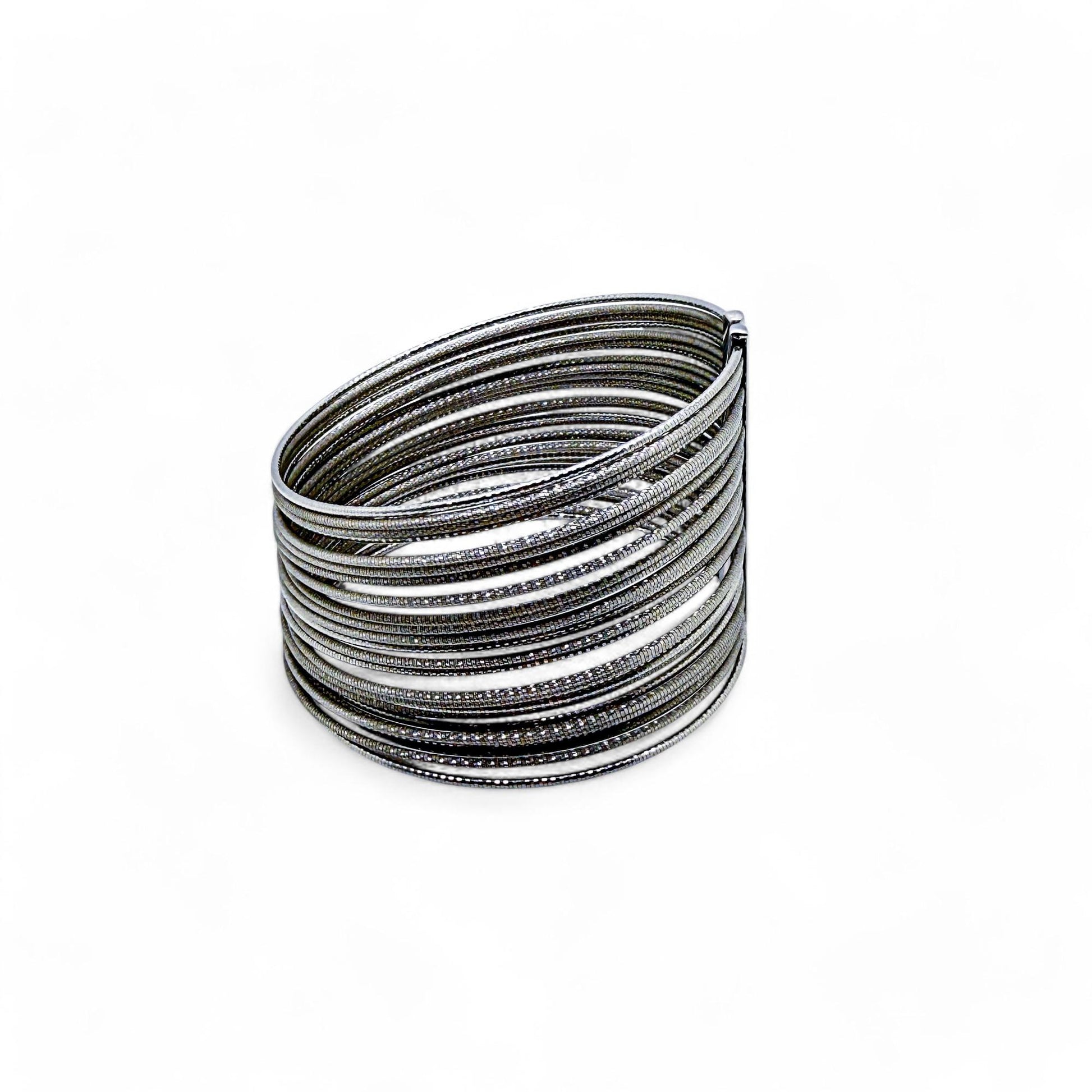 18K White Gold Brigato Multi Bangle Bracelet 93.8g