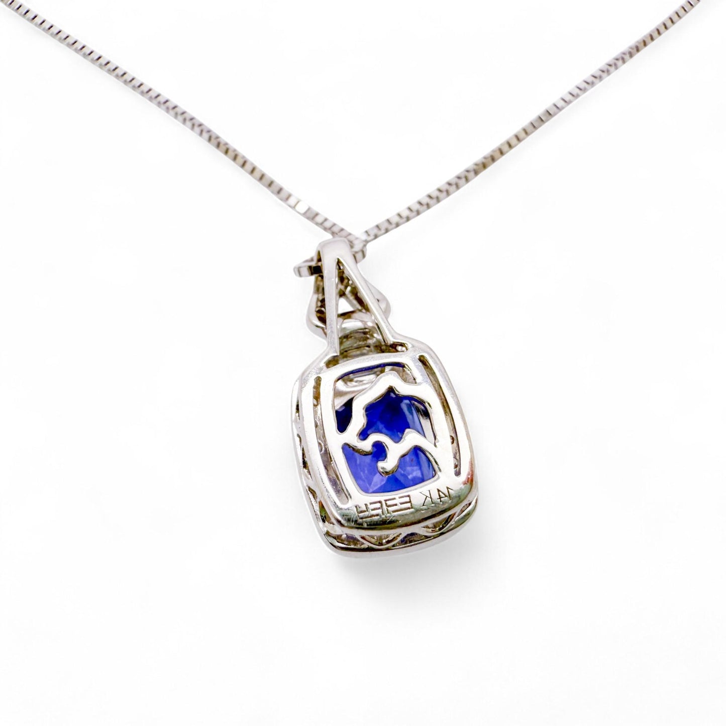 1.50 ct. Purple Tanzanite & 0.32 cttw. White Diamond Pendant Necklace