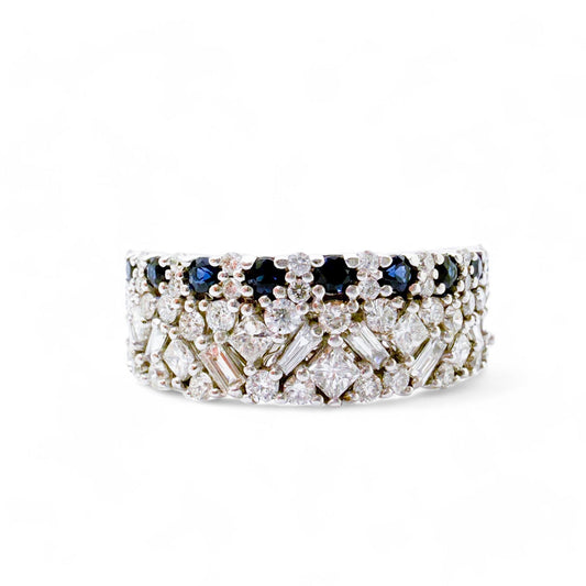 1.00 cttw. White Diamond Vera Wang Love Ring in 14k White Gold 7.5US