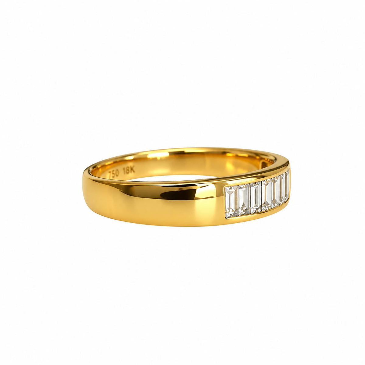 0.67cttw. White Diamond Ring in 18k Yellow Gold 5.70g. 9.75US