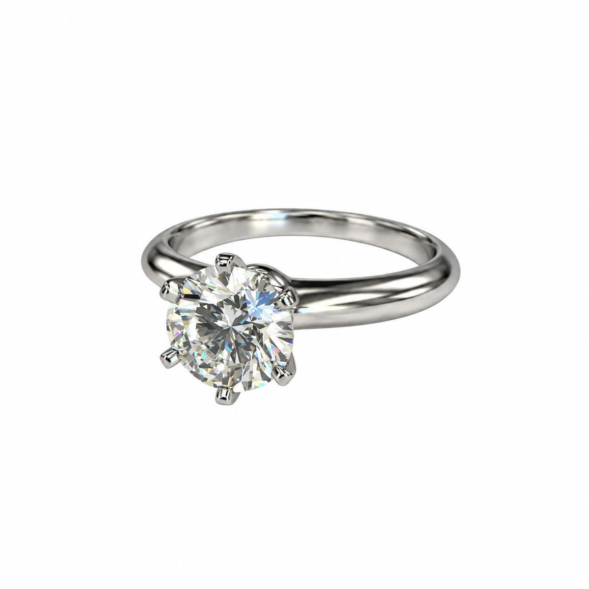 1.14ct. White Diamond G/VS1 Tiffany & Co. Solitarie Platinum Ring 5.75US 5.87g