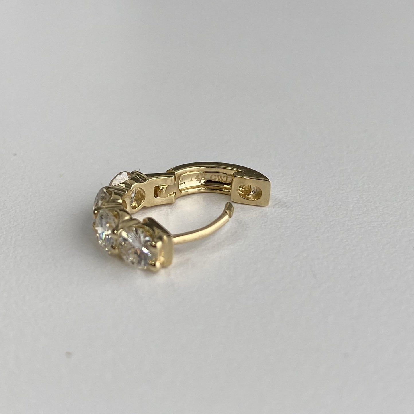 Diamond Hoop Earrings 2.02ctw in 14k Yellow Gold