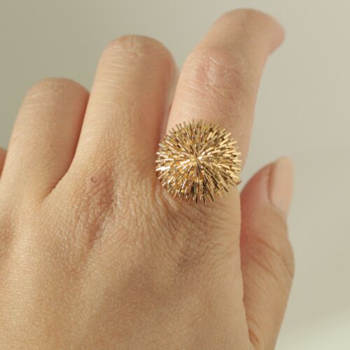 18k Yellow Gold d'TORZAL Cluster Ring 5.5us 7.6grs