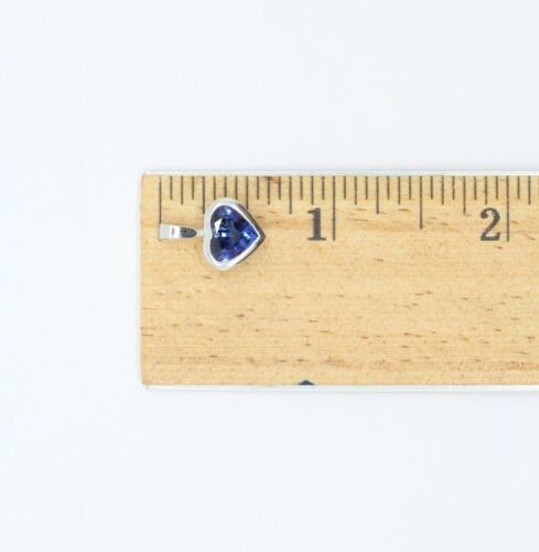 2 Carat Blue Sapphire Heart Bezel Set Pendant Gia Certified in Platinum