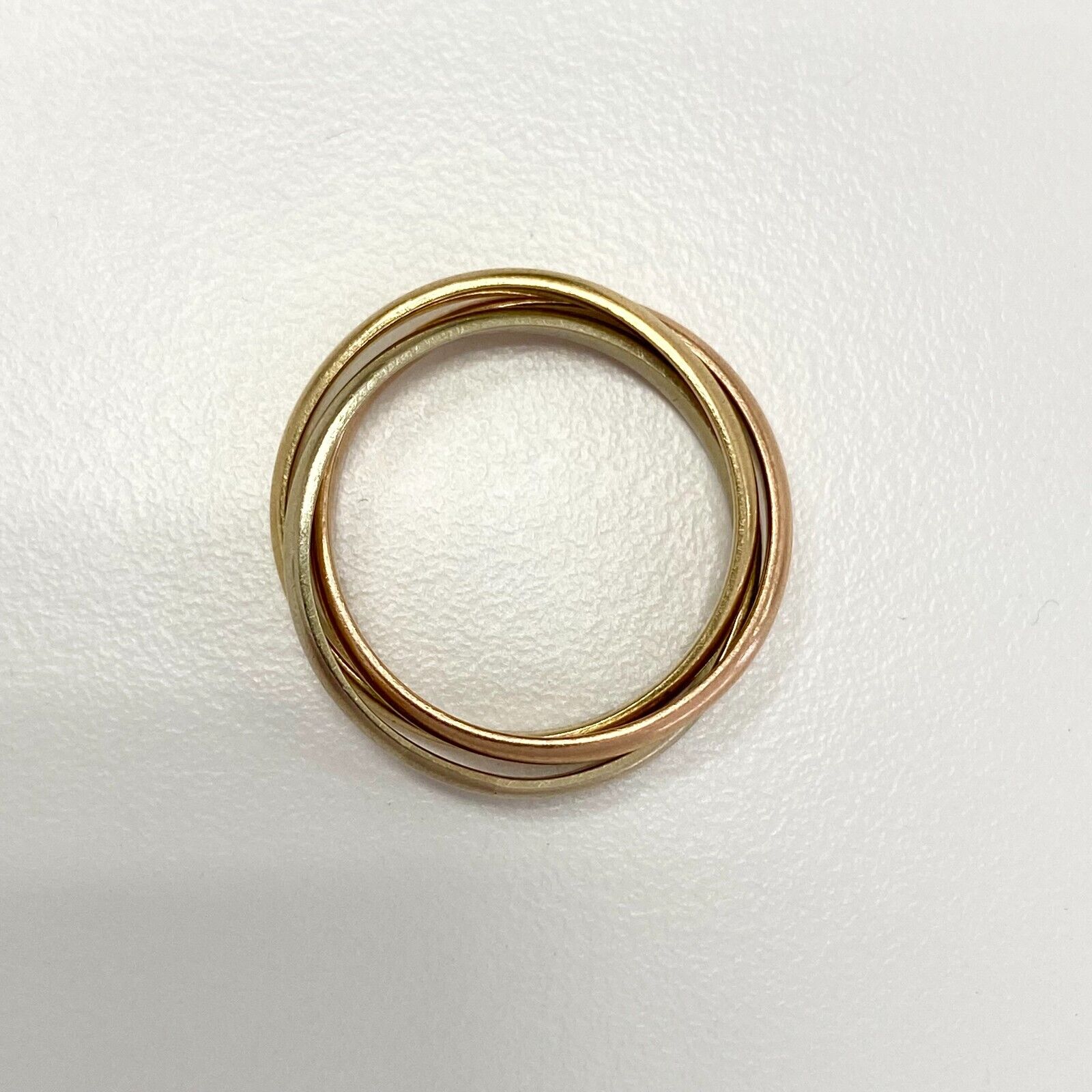 14k 3-Tone Trinity 3-Band Ring