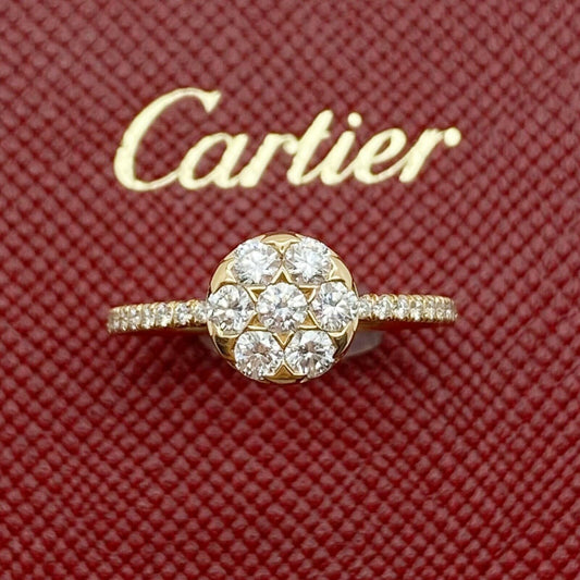 Authentic Etincelle De Cartier Ring in 18k Rose Gold