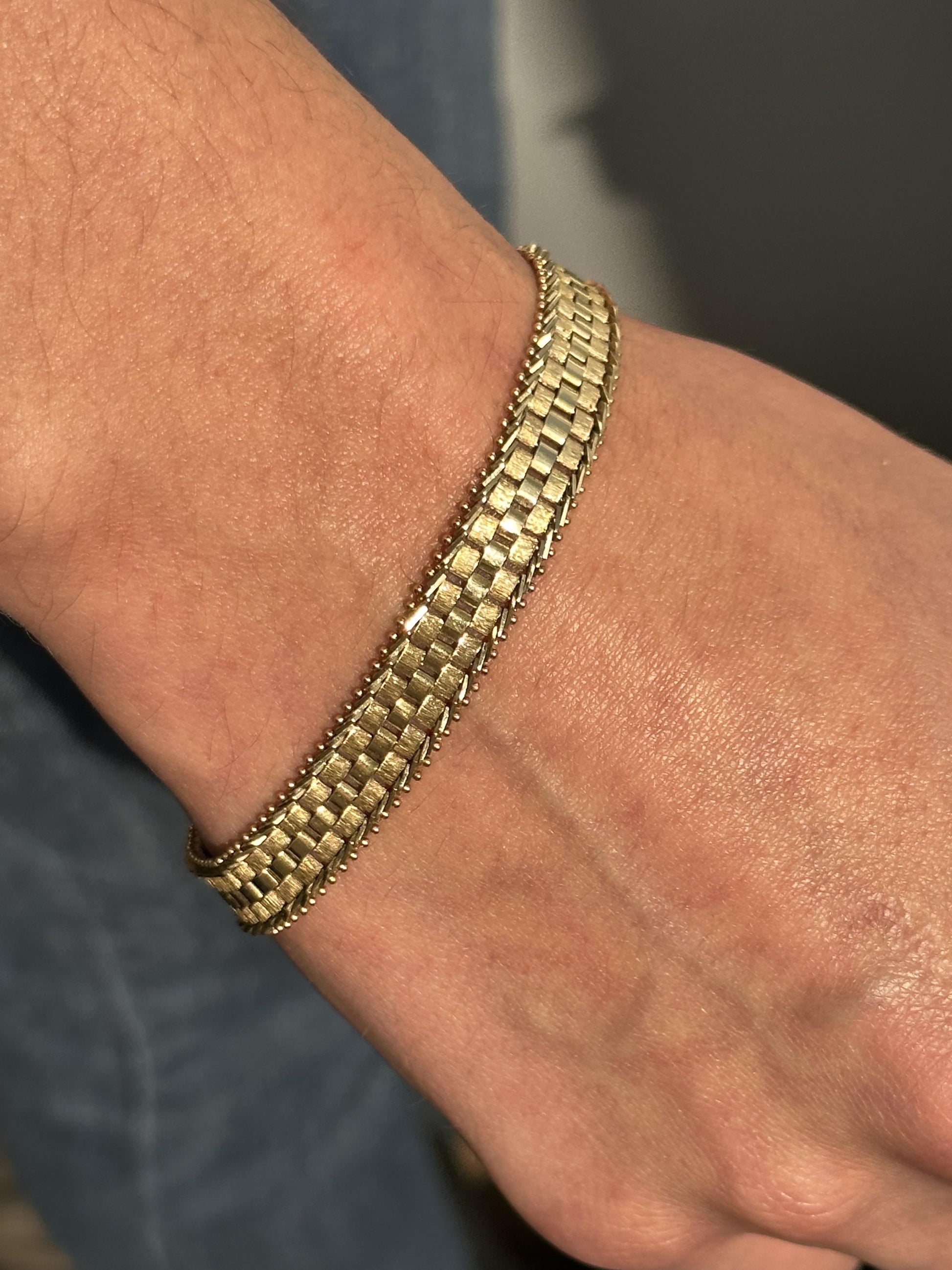 Yellow Gold 14K Chain Bracelet 19.75G U.S.A