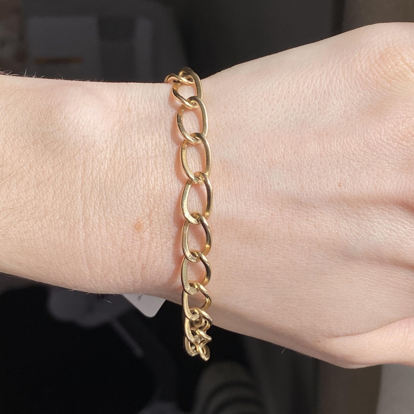 Chain Bracelet 14K Yellow Gold 12.02G