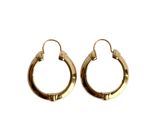 Loop Earrings 14K Yellow Gold 3.62G
